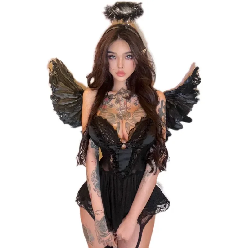 

sexy accessories costume erotic womanlingerie Underwear and without crotchless ofdisguise babydolls]-f-slips woman fetish outfit