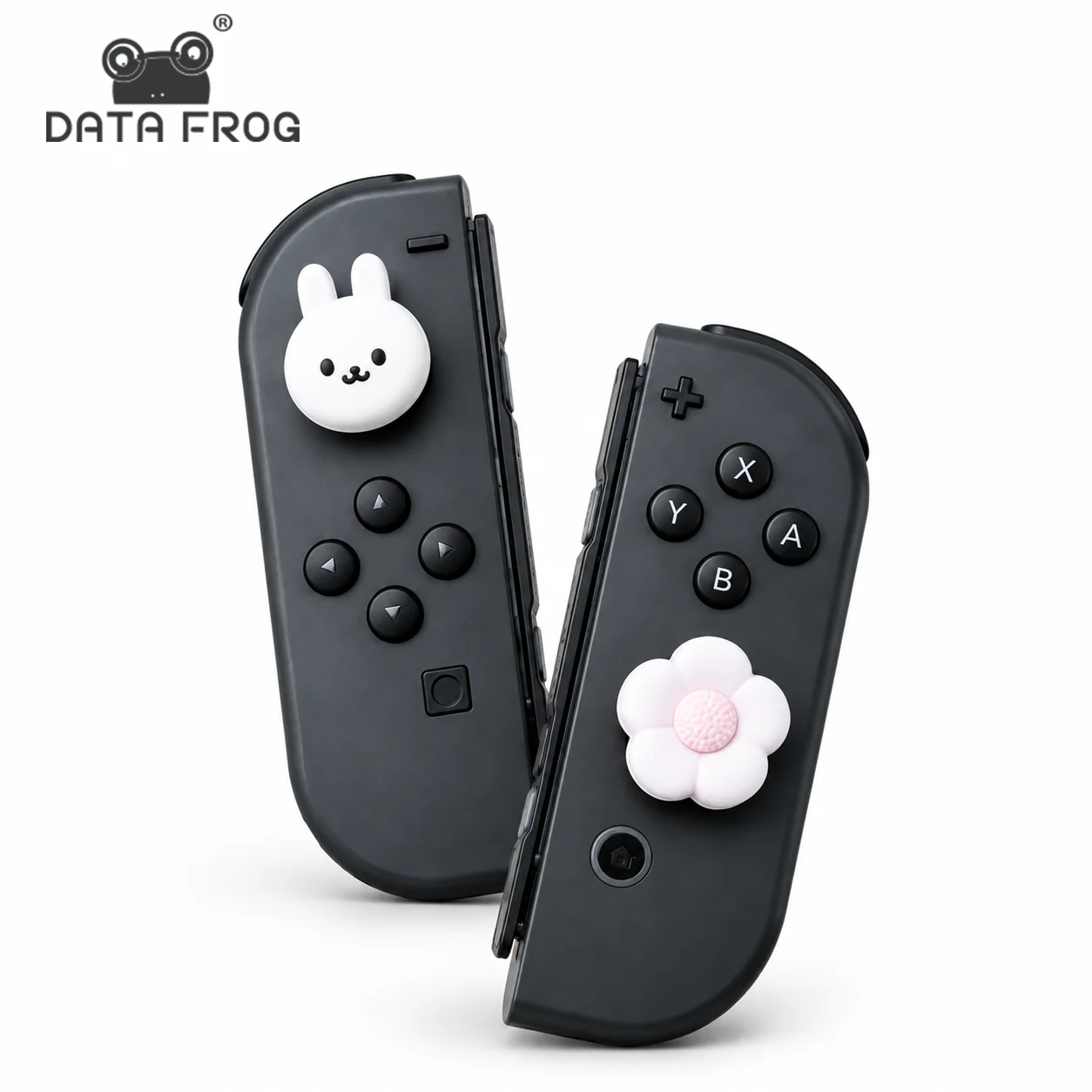 DATA FROG Replacement Thumbstick Covers Compatible with Switch OLED Lite for Joycon Silicone Joystick Caps Guard