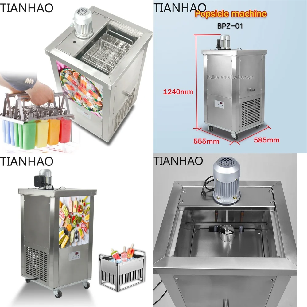 BPZ-01 for Popsicle Machine for Ice Lolly Maker for Frozen Treats Equipment with Single Mold Commercial Grade Home Use
