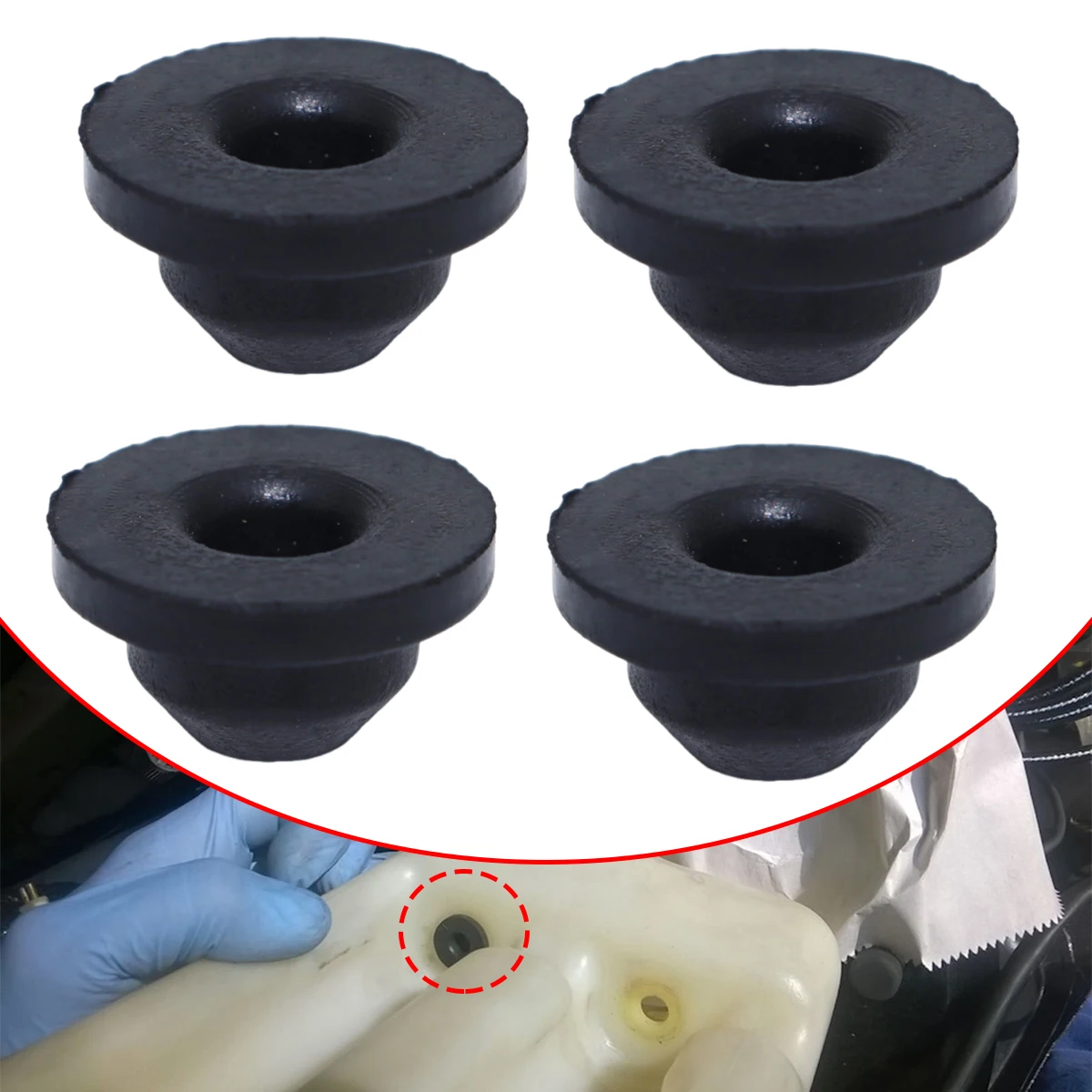 

Rubber Bung for Mercedes-Benz ML 430 W163 1998-2001 Windshield Washer Headlight Pump Seal Water Reservoir Gasket Grommet Mount