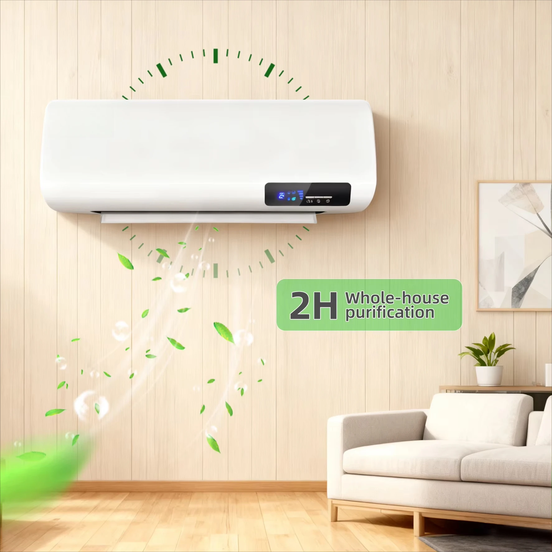 

Purifier HEPA Filter UV Sterilization Effectively Removes Cooking Smoke Odors Medical Wall-Mounted Commercial Grade Plastic Air