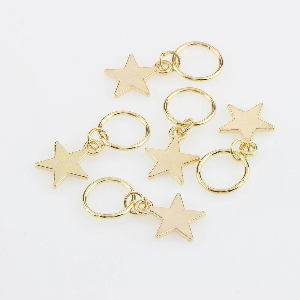 

80 Pcs Metal Round Buckle Headdress Hair Cuffs Rings Braid Jewelry Braids Lightweight Durable Decorative Aluminum Alloy Anti