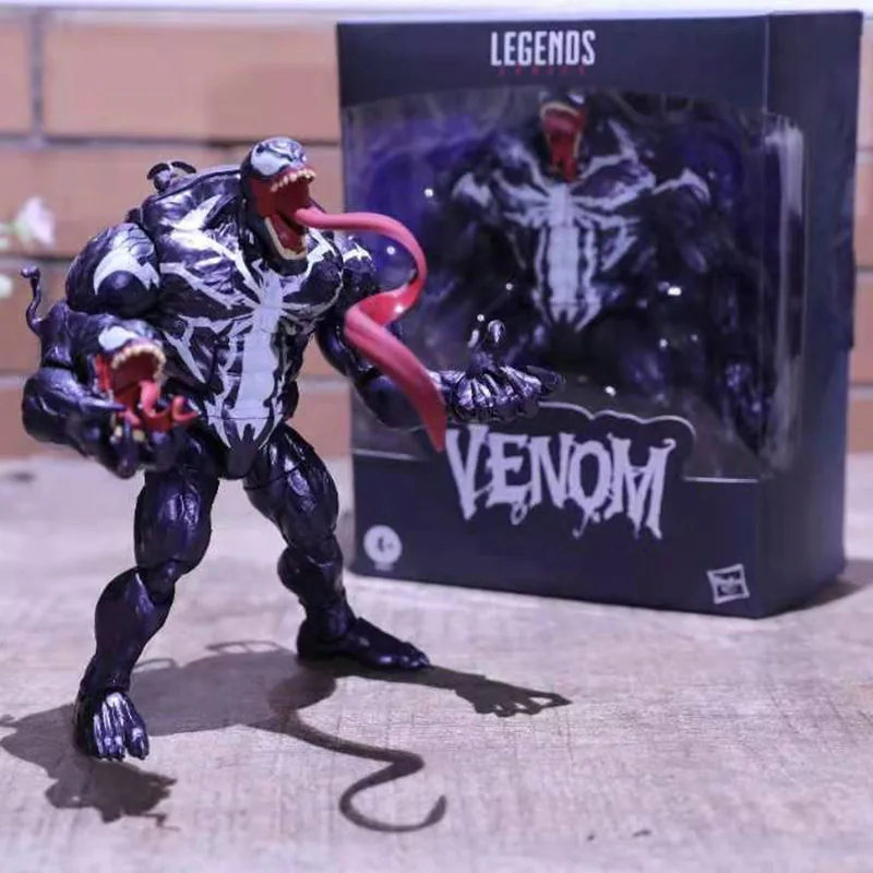 2025 Shf Venom 2 figura de acción juguetes móviles articulados Venom Symbiont cambiar cara estatua modelo muñeca coleccionable para juguete Giftfigure