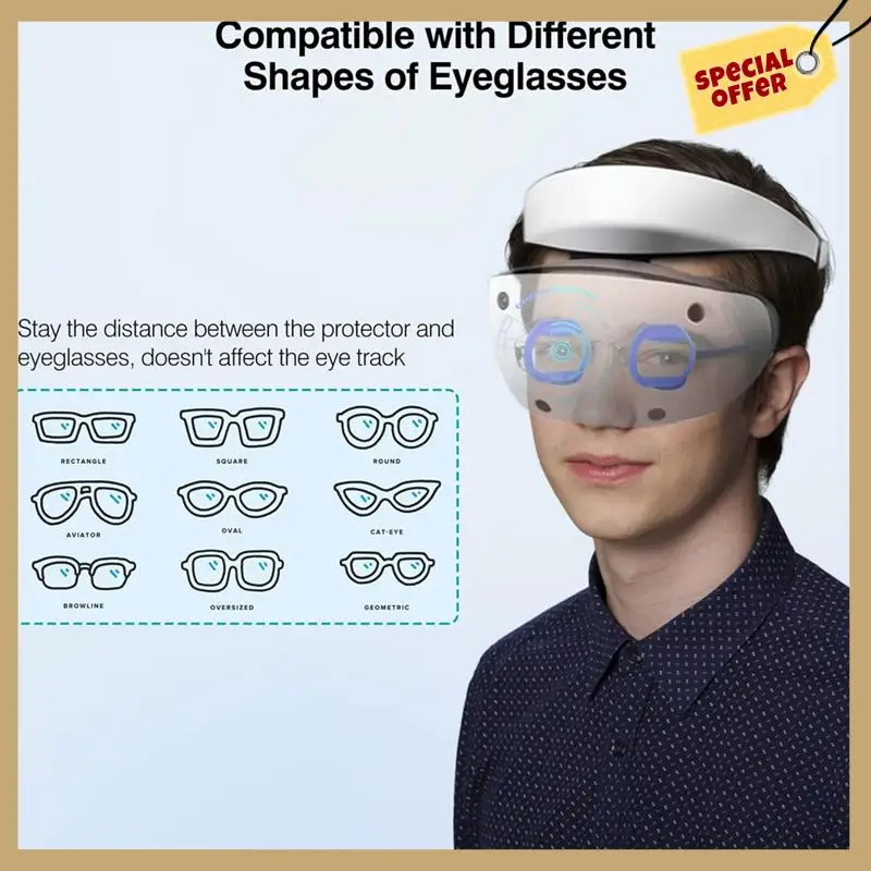 Stable Performance-Eyeglasses Frame Protector Case For PS VR2 Sony Myopia Glasses Scratch Resistant Shade Silicone Soft Protecti