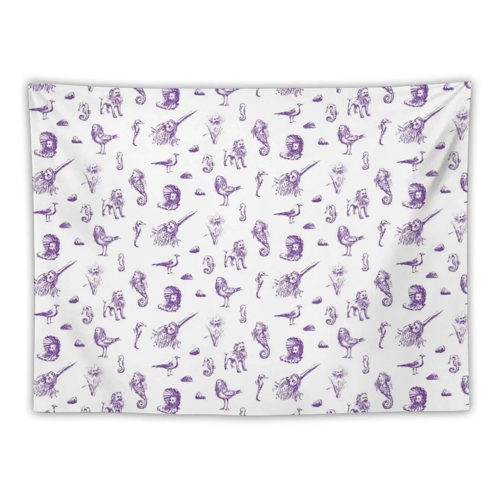 Rent-Free Blackbeard Sketches - purple Tapestry Home And Comfort Decor Kawaii Room Decor Tapestry