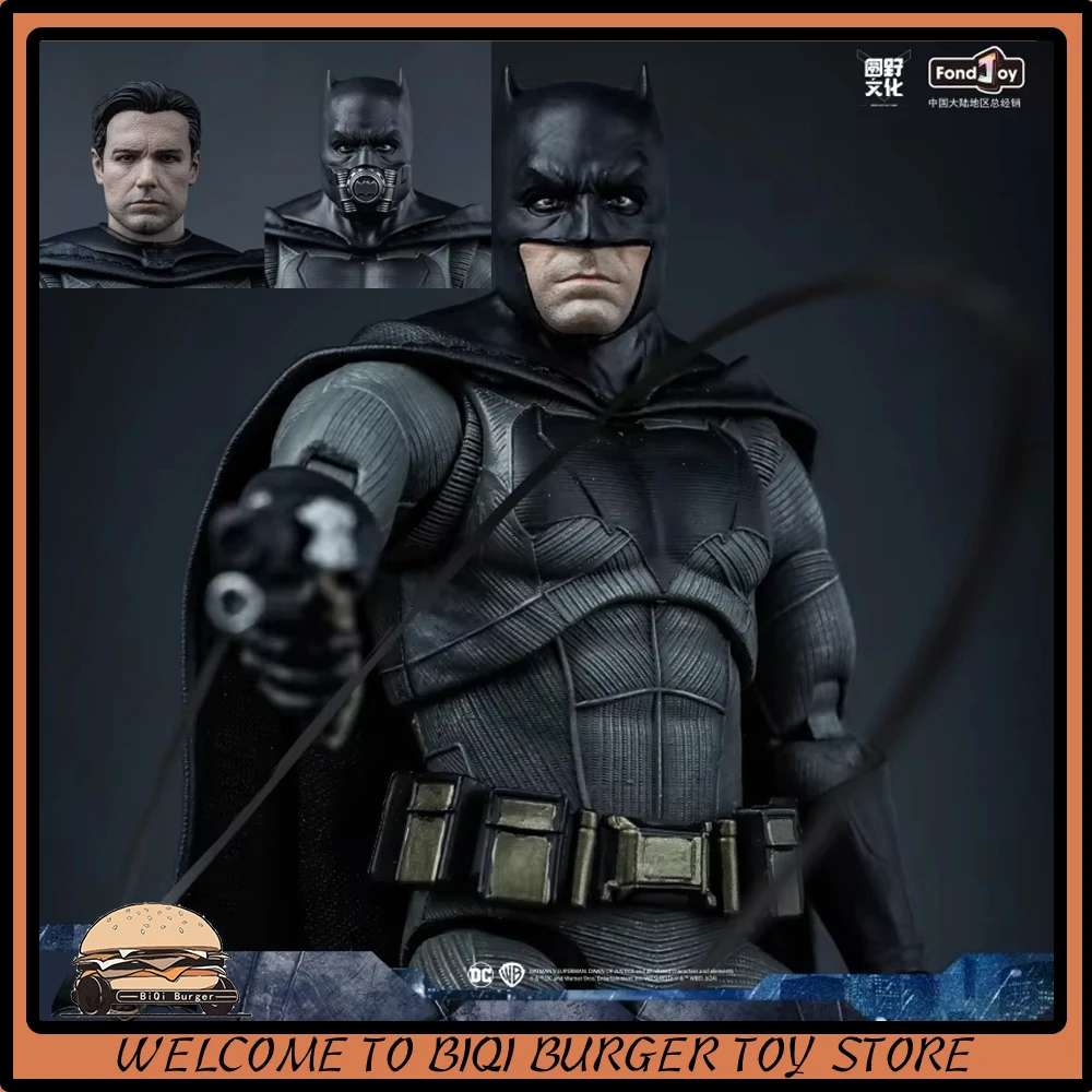 

Оригинальная фигурка Бэтмена Fondjoy BVS 1/9, фигурки Лиги Справедливости постоянного тока, фигурка Бэтмена Биг Бен с двумя головками, подвижная детская игрушка из ПВХ