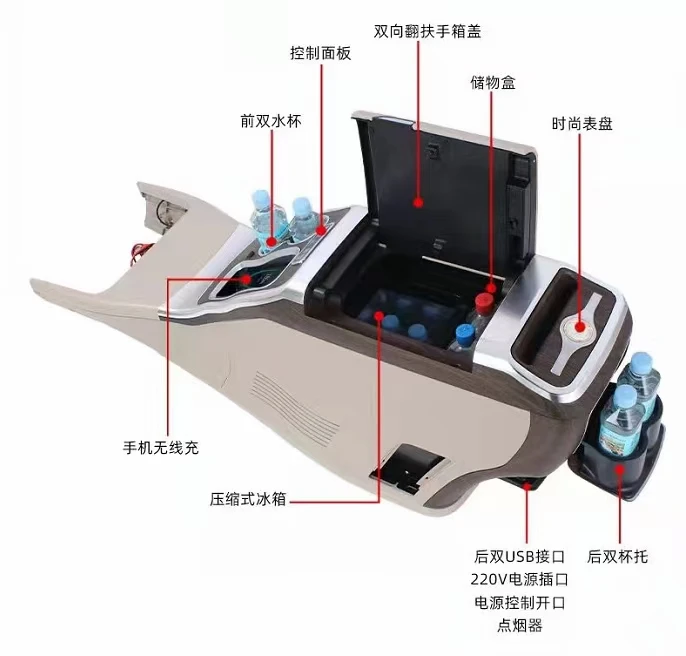 W447Vクラスヴィト 高級ビジネスインテリアアクセサリー センターアームレストボックスキット