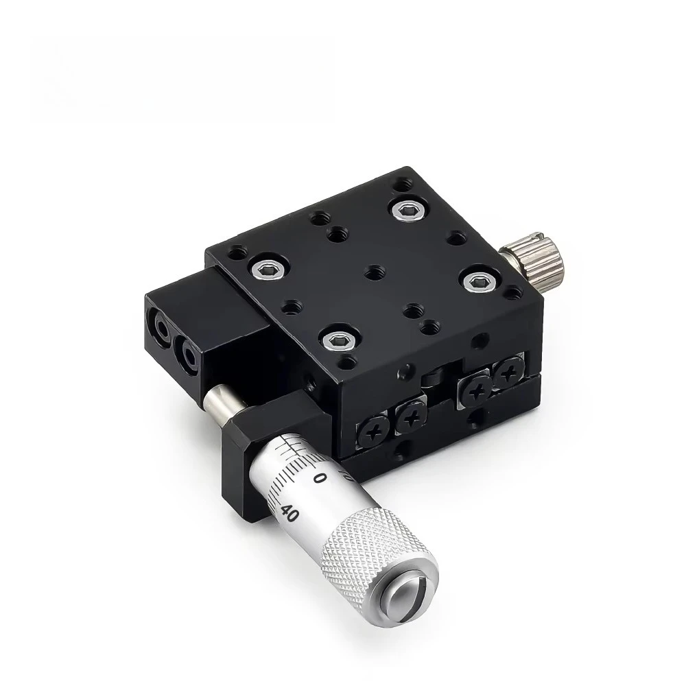 AX25/AX30 Series High Precision Manual Platform Stage Small-Sized Cross Roller Linear Guide Blocks Micrometer Head