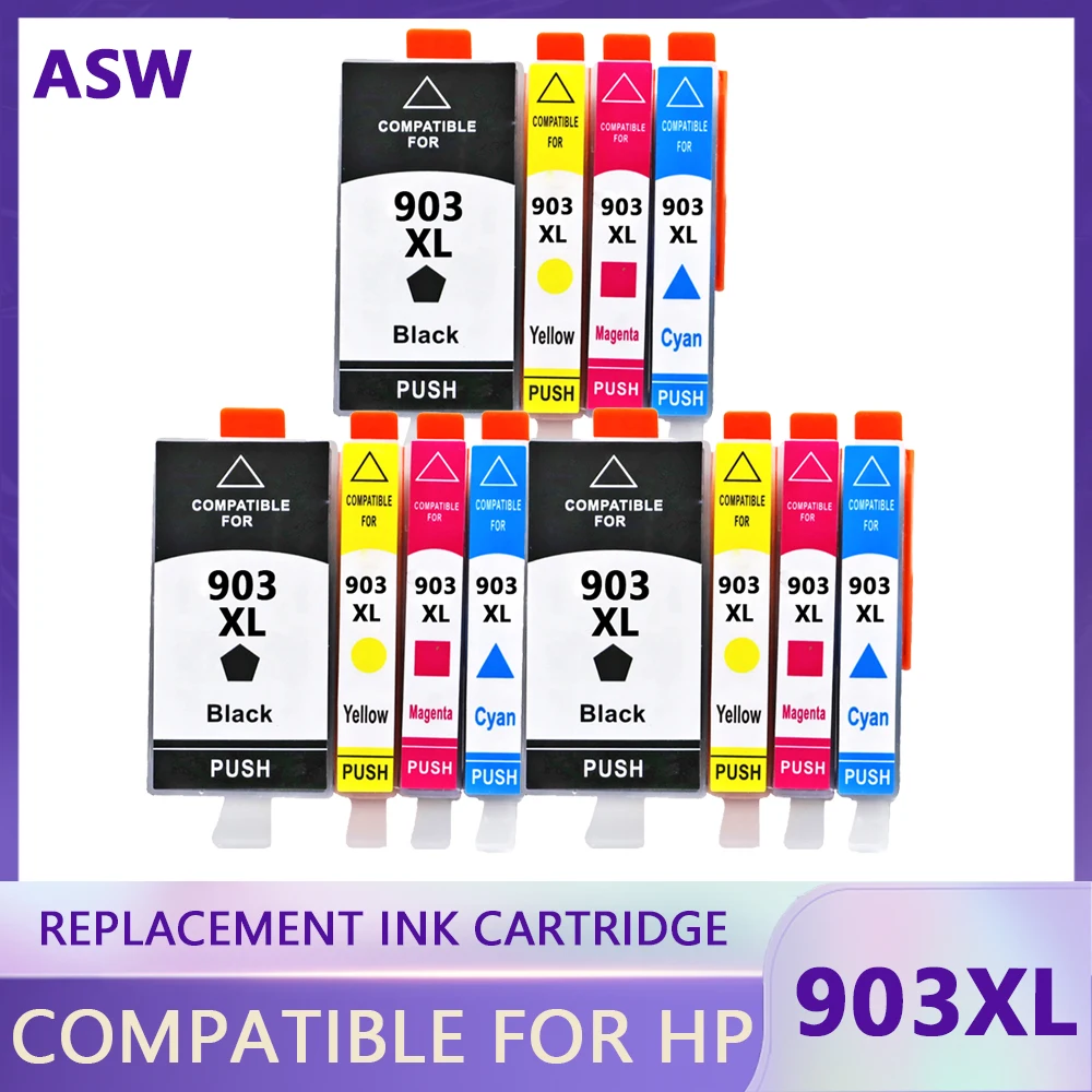 

903 Ink Cartridge compatible for HP 903 903XL 907XL HP903XL HP907XL OfficeJet 6950 6960 6961 6963 6964 6965 6970 6975 Printer