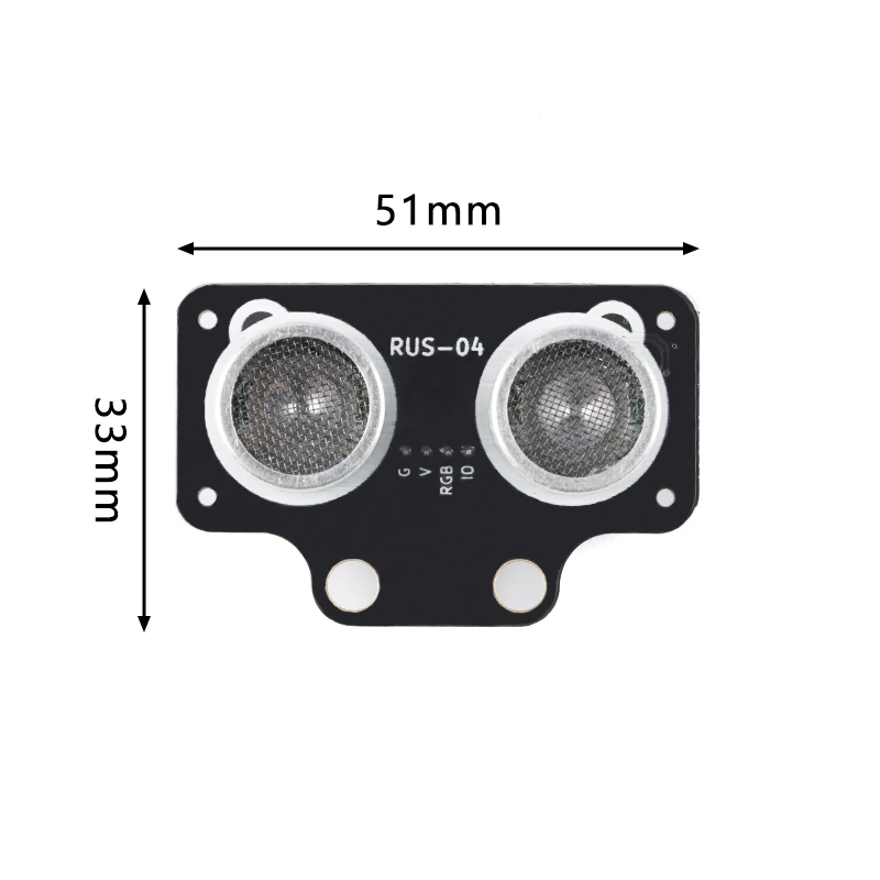 Modulo ad ultrasuoni RGB RUS-04 con sensore di distanza della luce RGB HC-SR04 sensore di prevenzione degli ostacoli per cavo Robot per auto