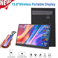 NEW 15.6” Wireless Portable FHD16:9 IPS Panel Secondary Display Computer Monitor Type-C HDMI Supports Wired/Wireless Mode AHXJKA
