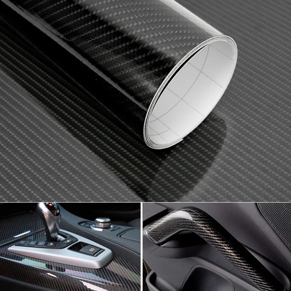 

150*60cm 3D 4D 5D 6D 7D Carbon Fiber Vinyl Wrap Car Stickers DIY Protective Film Auto Accessories Motorcycle Tablet Decal