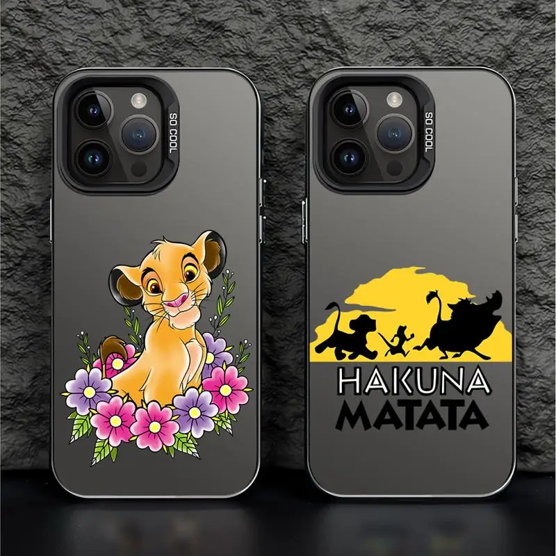 Lion King Disney phone cases for Apple iphone 14 pro max case 15pro 16 13 funda iphone 11Pro 16plus 12Pro Soft Cover image 3