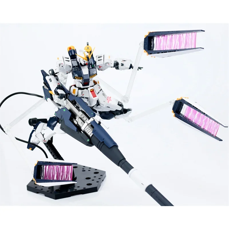 Gundam Model Kit Anime Figure EW RG 1/144 Hyper Mega Bazooka Launcher for Hi ν Funnel Anime Action Figure Toys for Children