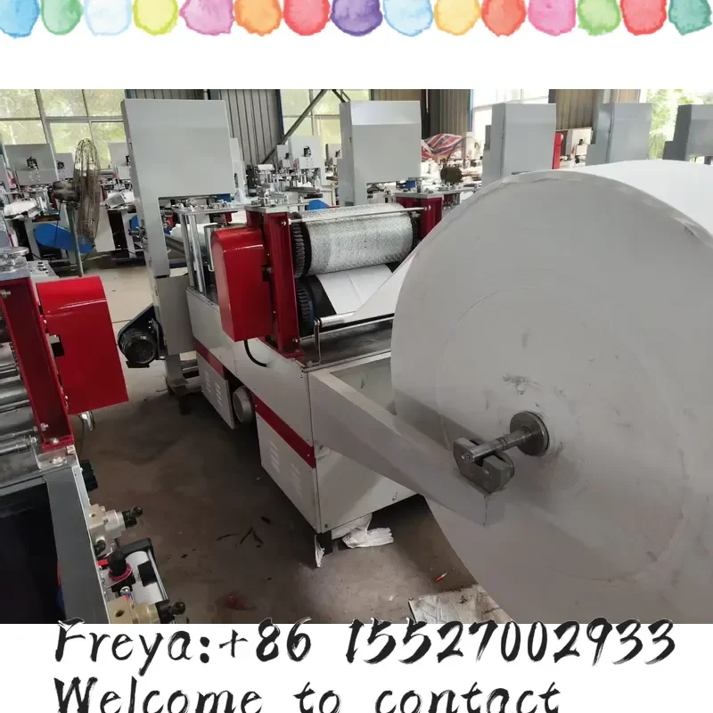 Small Business Napkin Folding Machine Commercial Interfolded Tissue Napkin Making Equipment