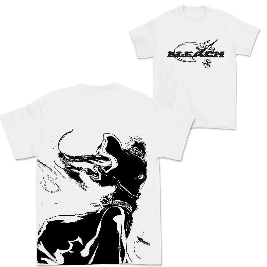 Bleach Cotton T-shirt 2026 New Model shirt personality Clothes Year round clothing Short Sleeves Classic high quality Breathable