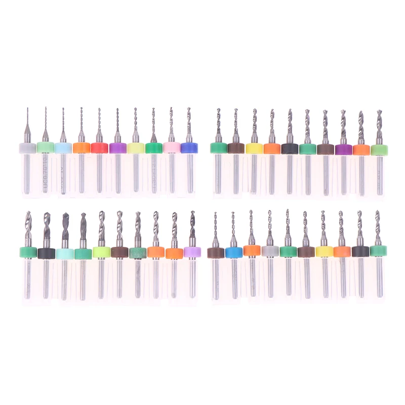 

PCB Micro Drill Bits Set Multi Specification Mini CNC Drilling Bits for Circuit Board Processing