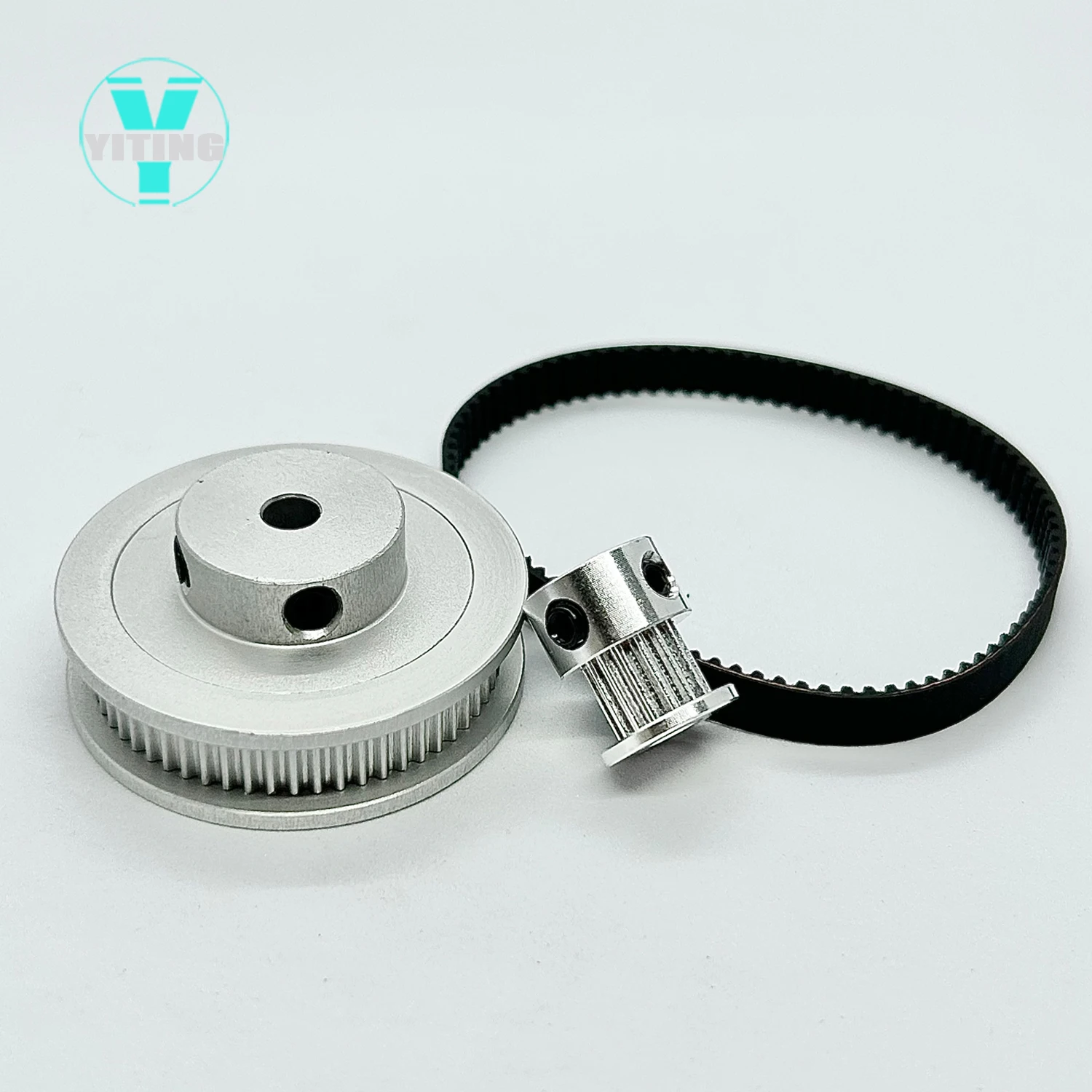 2GT 2M Kit 60Teeth 15T  GT2 15Teeth 60T Timing Belt Pulley Set Belt Width 6mm Bore 5-14mm  4:1 Wheel Synchronous Pulley Belt Kit