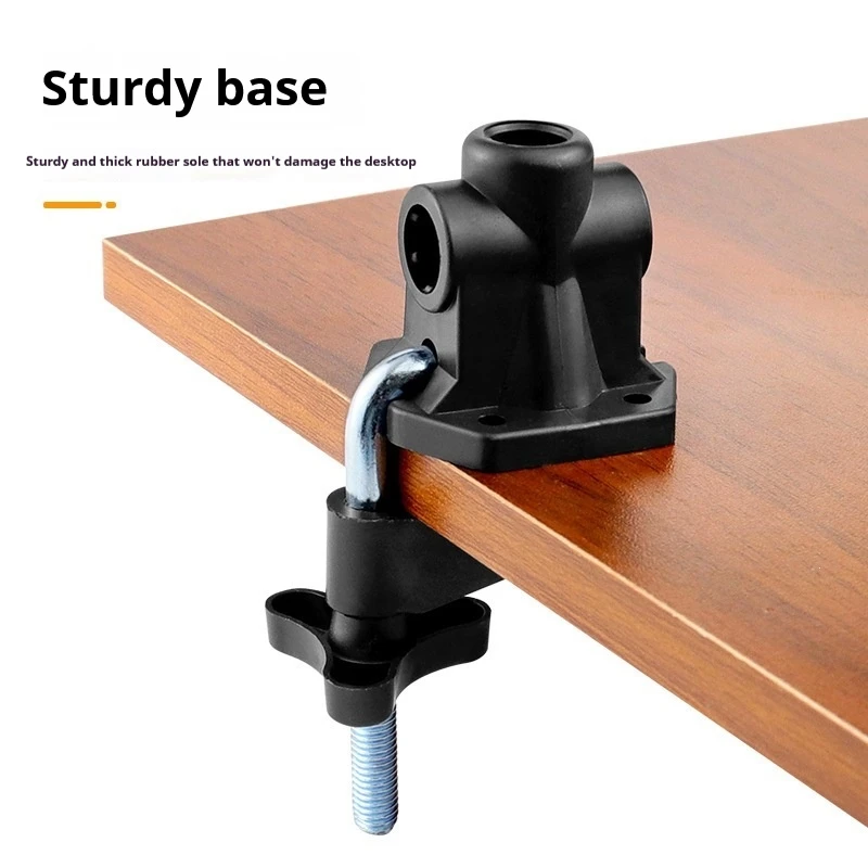 Lighting accessories clip LED universal table lamp clip aperture 12mm portable desktop bracket clip seven-character horse buckle