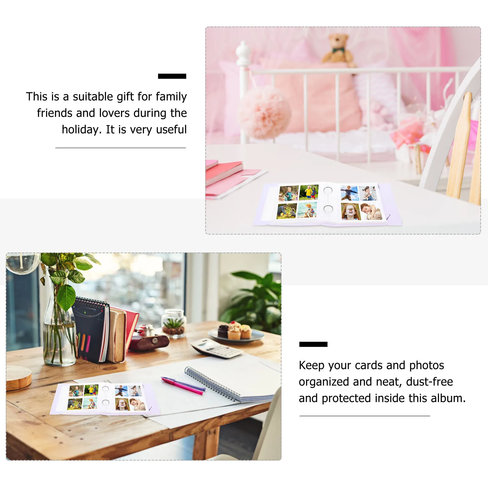 

Small Transparent Photo Album For Wedding Birthday Anniversary Memories Diy Scrapbook Postcards Holder Cards Sleeve