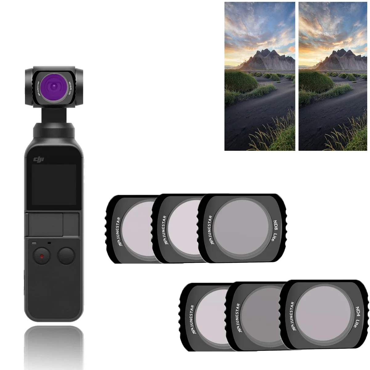 /1 CPL UV STAR ND4 ND8 ND16 ND32 ND64 Camera Lens Density Filters Set For DJI Osmo Pocket Glass Lens Accessories