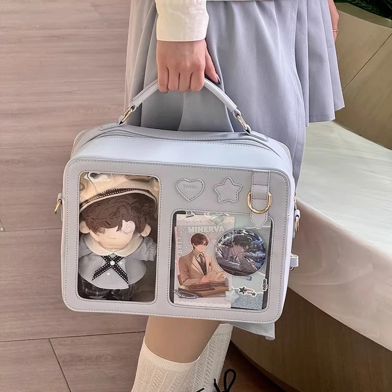 Square Transparent Mochila Original Ita Bag Multi-function Mochilas Mujer Preppy Style Backpack Bags for Woman Sweet Cool Bolsas