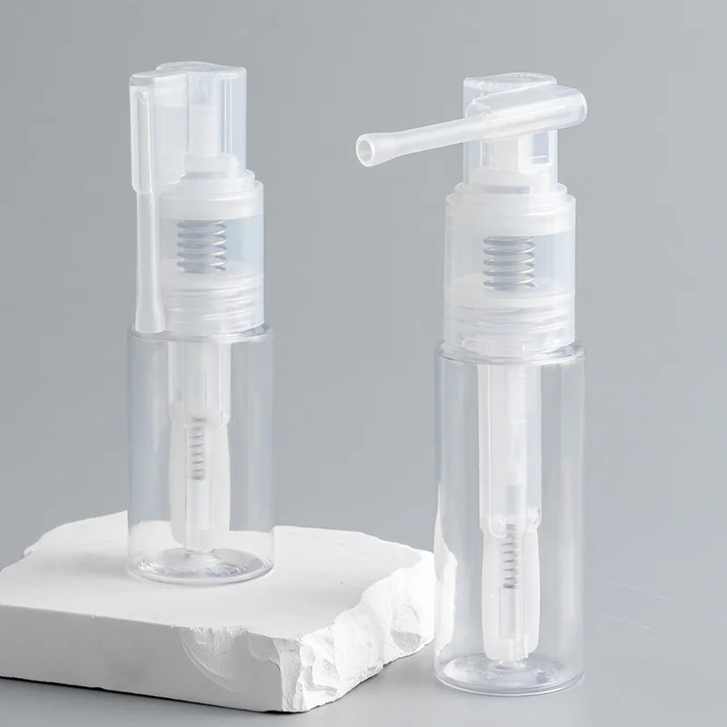 

50 шт., пластиковый распылитель для носа, 35/50 мл, распылитель с вращением, многоразовый пустой распылитель для горла, контейнер для чистки насоса