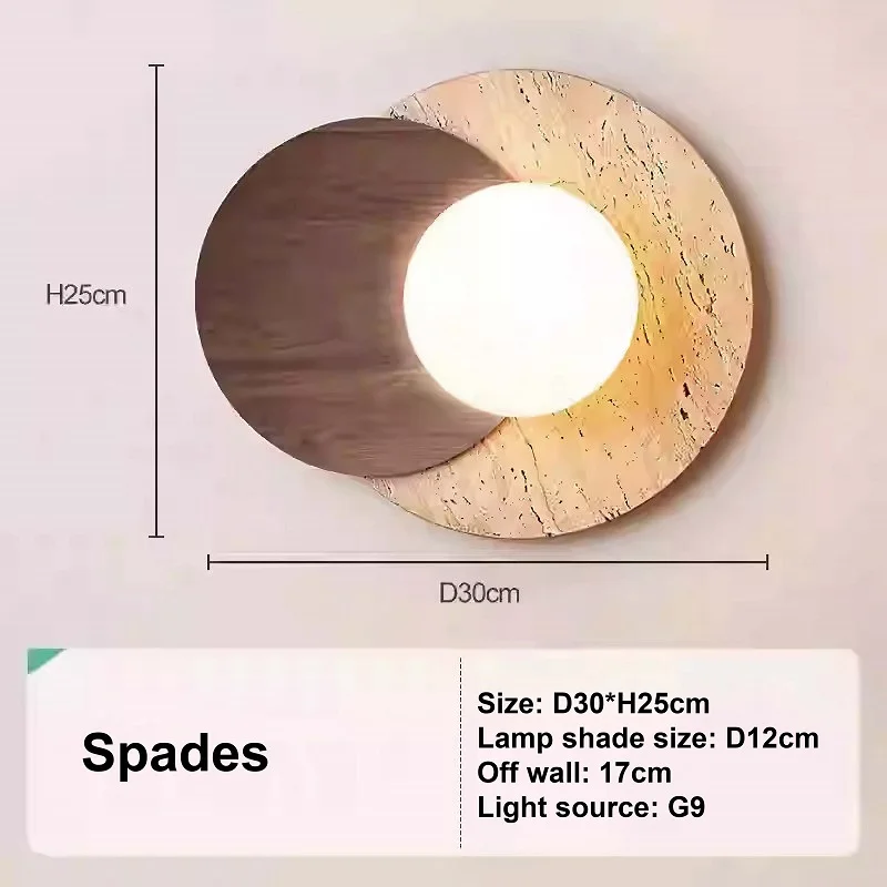 Yellow Cave Stone Wall Lamp LED Cream Bedroom Bedside Aisle Staircase Decorative Lamp Living Room Background Wall Lamp view 6