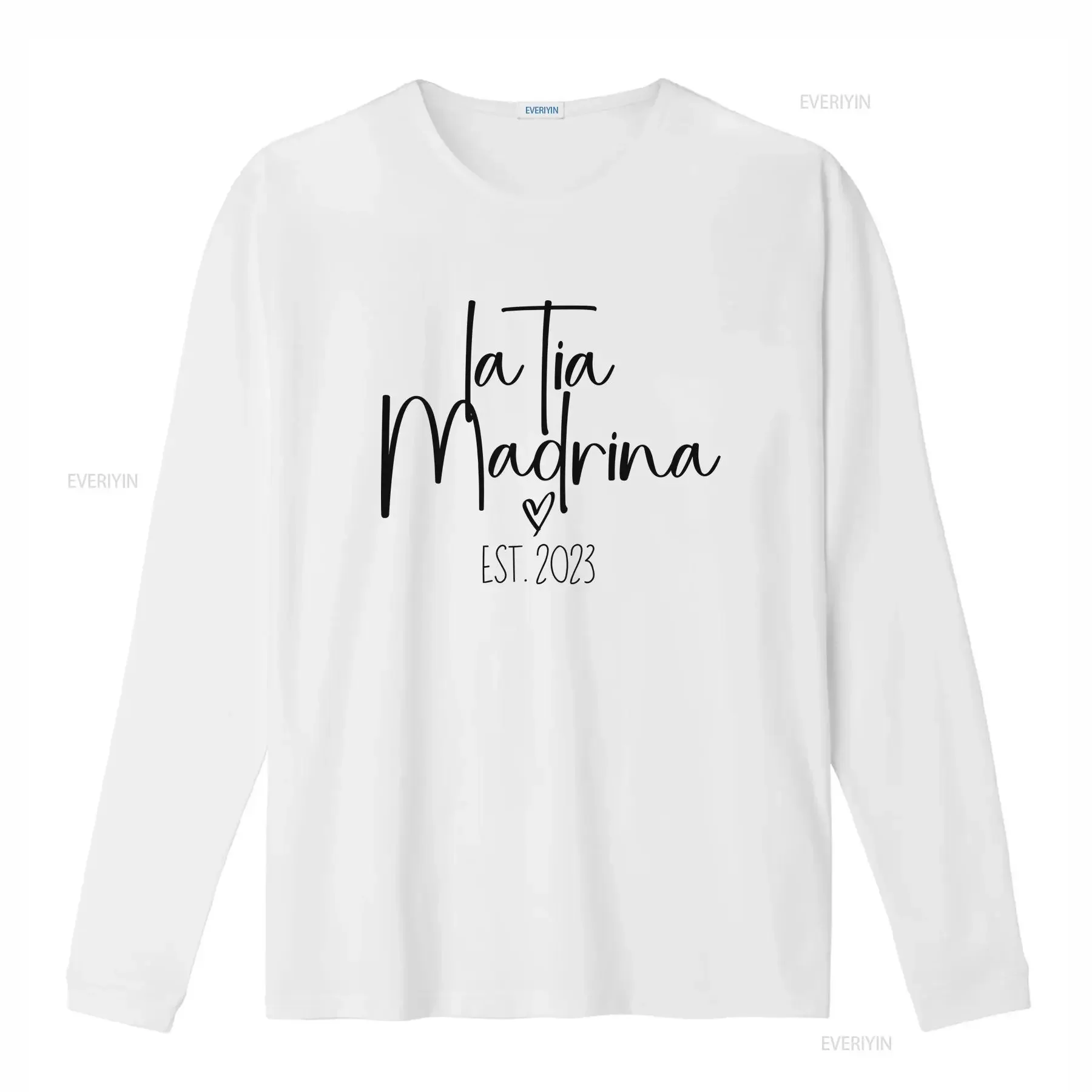 La madrina shirt tia T for Women Proposal Baptism  vintage Washed Breathable fashion Unisex Comfortable Casual Soft Slightly