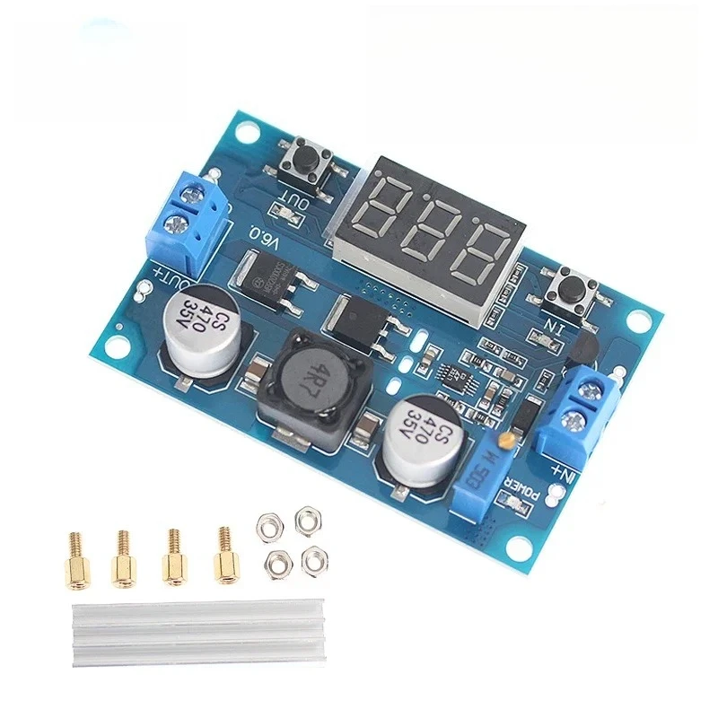 100 W DC-DC-Aufwärtswandlermodul 3–35 V auf 3,5–35 V LTC1871, einstellbares Step-Up-Netzteil mit Digitalanzeige, Voltmeter