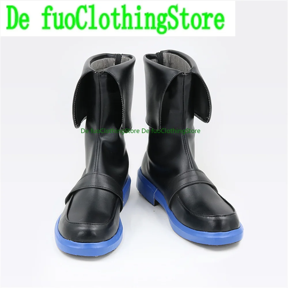 DefuoClothing Store Guilty Gear Ky Kiske, zapatos de Cosplay, botas, juego de Halloween, Navidad, Personaje de Anime, accesorios para fiesta