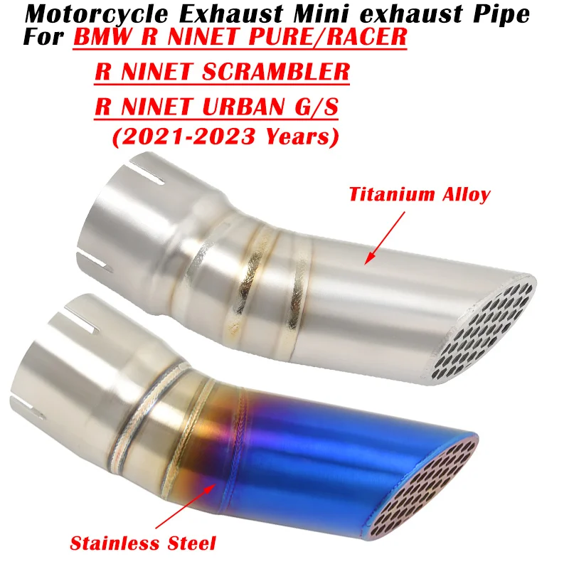 For BMW R nineT Pure Racer Scrambler Urban G/S nine T 2021-2023 Motorcycle Exhaust Escape Modified Titanium Mini Hidden Exhaust