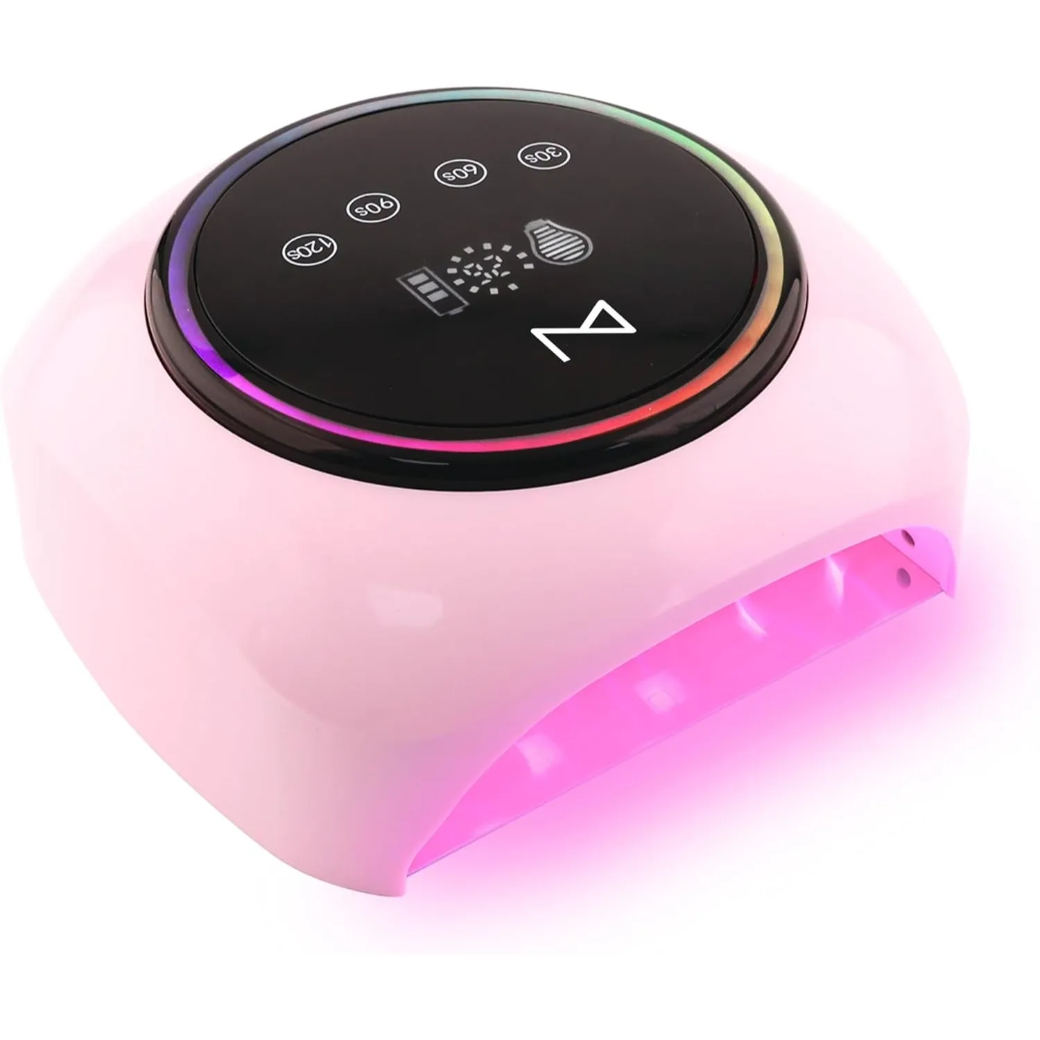 

LED Nail Curing Lamp 98W, 32 LEDs, Wireless Rechargeable with 5200mAh Battery, Fast UV Gel Dryer for Salon & Home Use, Portable