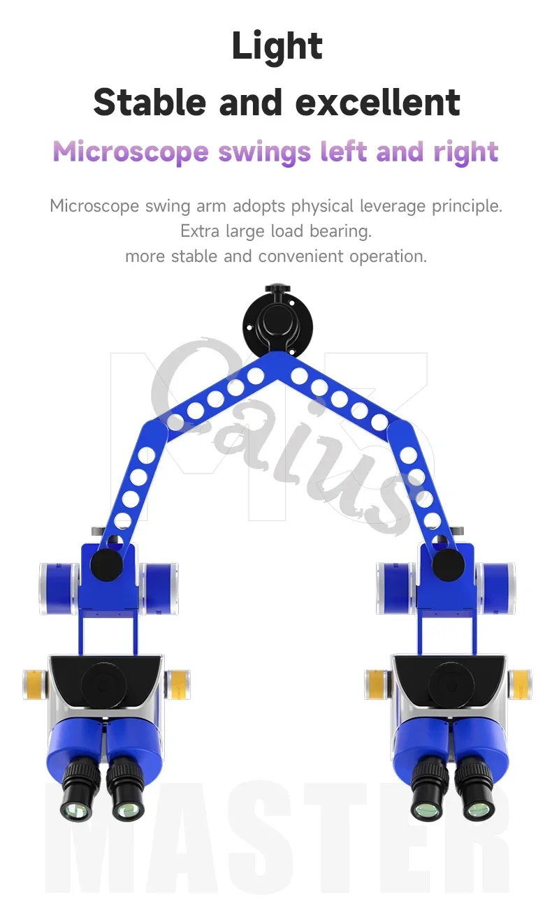 MECHANIC M3 Mikroskop Schwenkarm 360° °   Beweglicher Lift Universal Metallhalterung Aluminiumlegierung faltbares Säulenhalterungswerkzeug