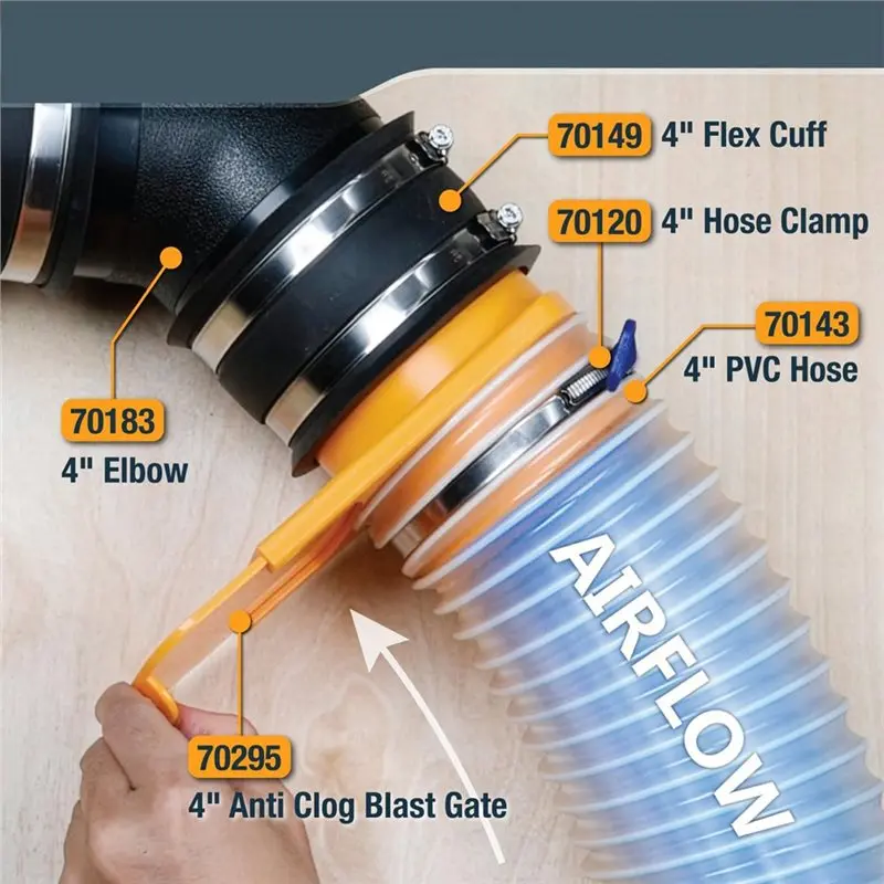 A73E-70295 Fitting For Dust Collection Systems Vacuum & Dust Collector Parts