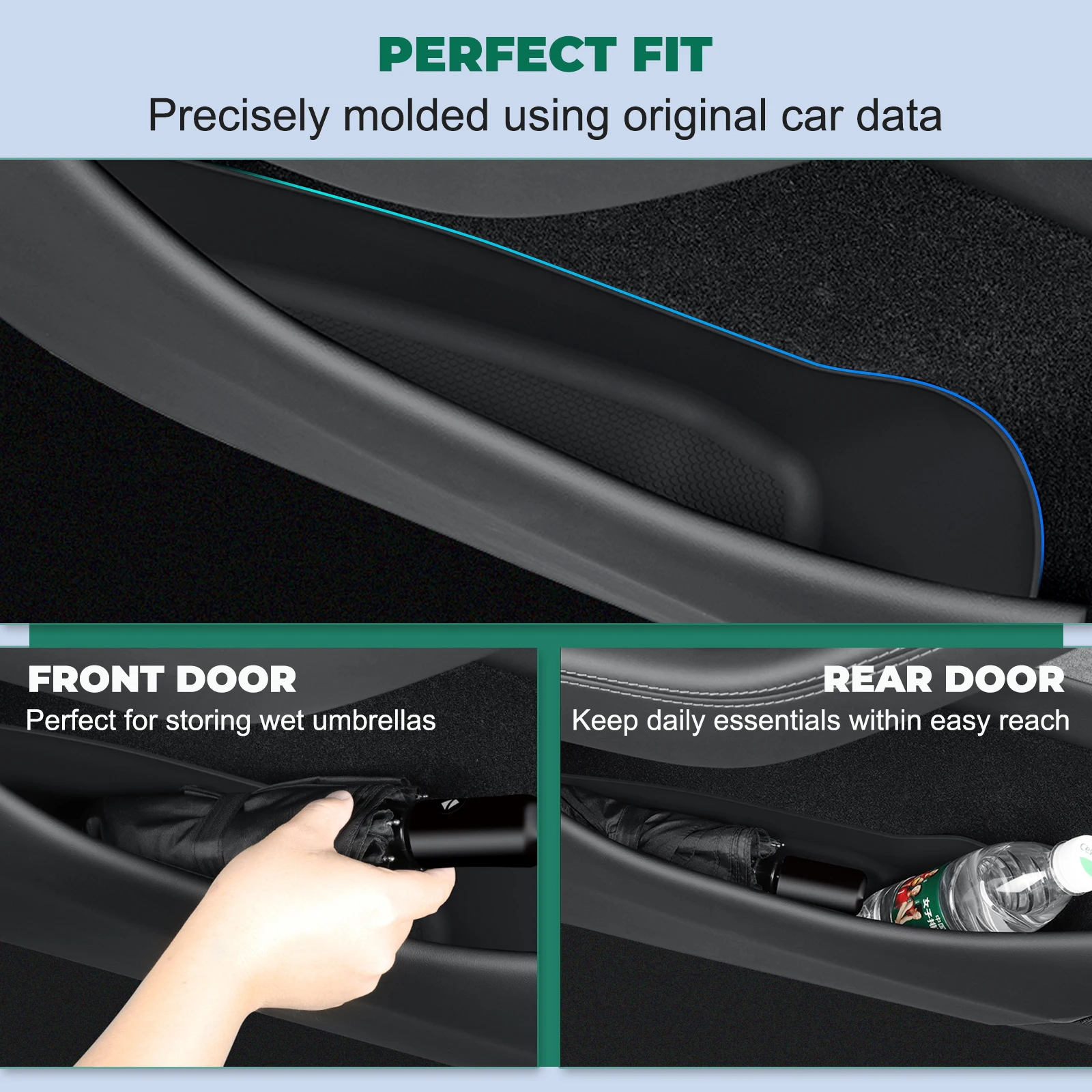 

For Model Y Juniper Tesla 2026 Car Door Storage Organizer For Model Y Juniper 2025 New Door Side Holders