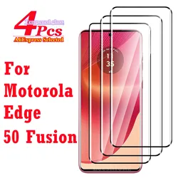 1/4PCS Full Screen Protector For Motorola Edge 50 Fusion 3D Curved Tempered Glass Anti-Scratch Front Film