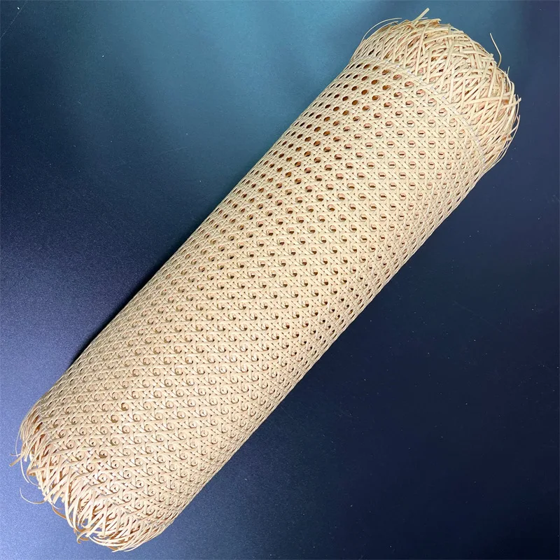 Rollo de correas de caña de ratán Artificial de plástico, hoja de mimbre para silla de exterior, mesa, Material de reparación de muebles, 40cm,