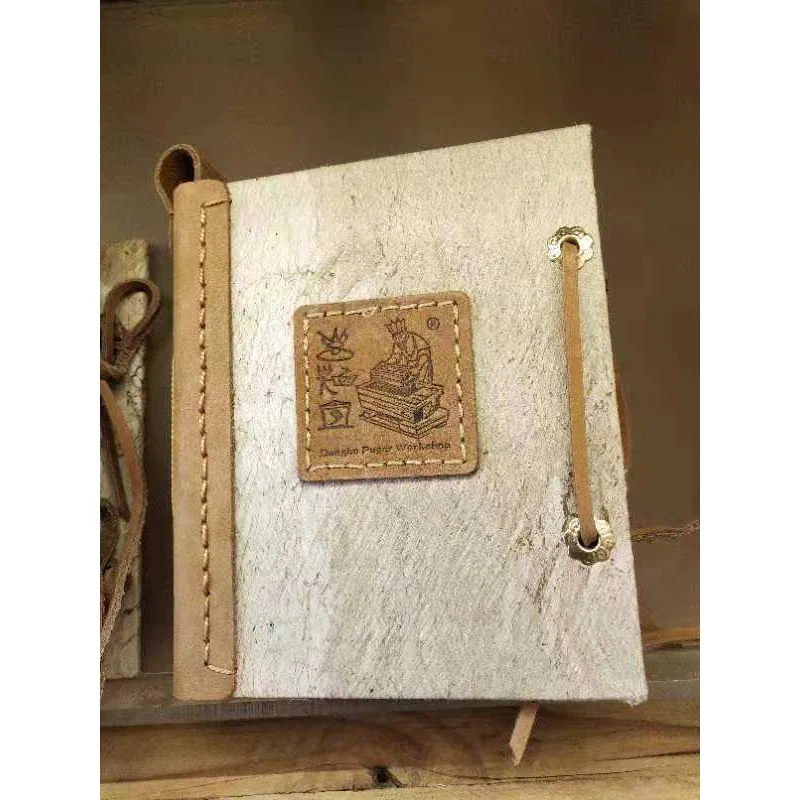 Handmade Vintage Deckle‑Edge Journal Notebook, Rough Un‑trimmed Paper Journaling Art Creation, Ideal Collectible Stationery Gift