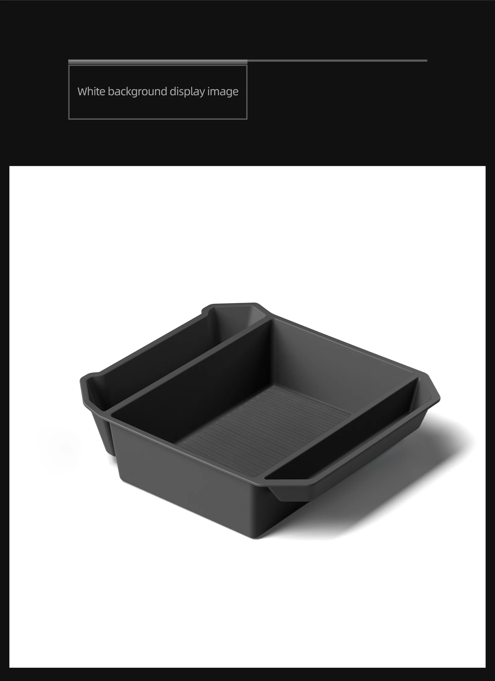 LUCKEASY for Tesla Cybertruck Car Center Console Armrest Box Storage Box Tidying Storage Tray Interior Pickup Accessories