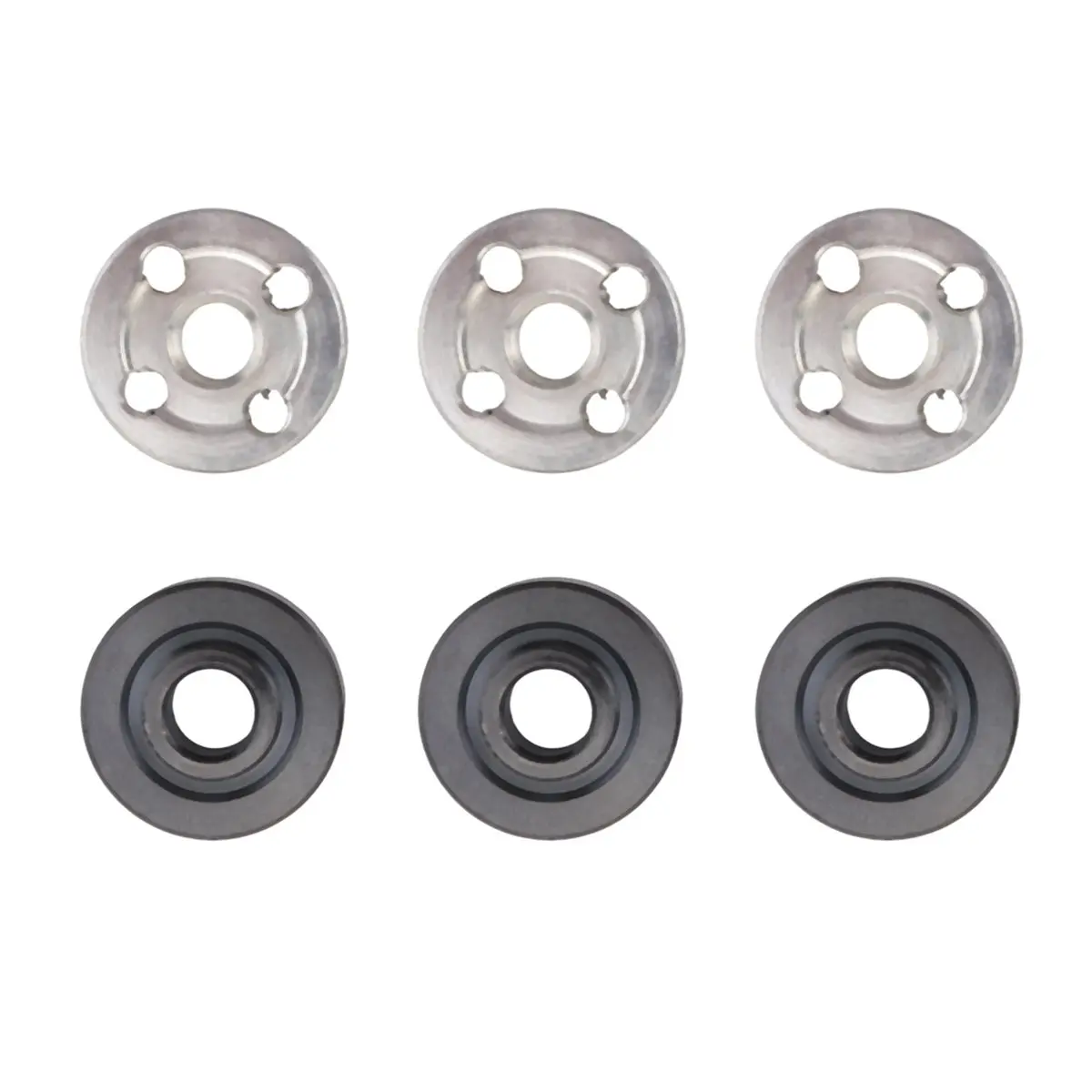 A89X 6Pcs Lock Nuts Flange for Makita 9523 Nut Inner Outer Kit Angle Grinder Tool 2 Specifications-Toothless, Toothed