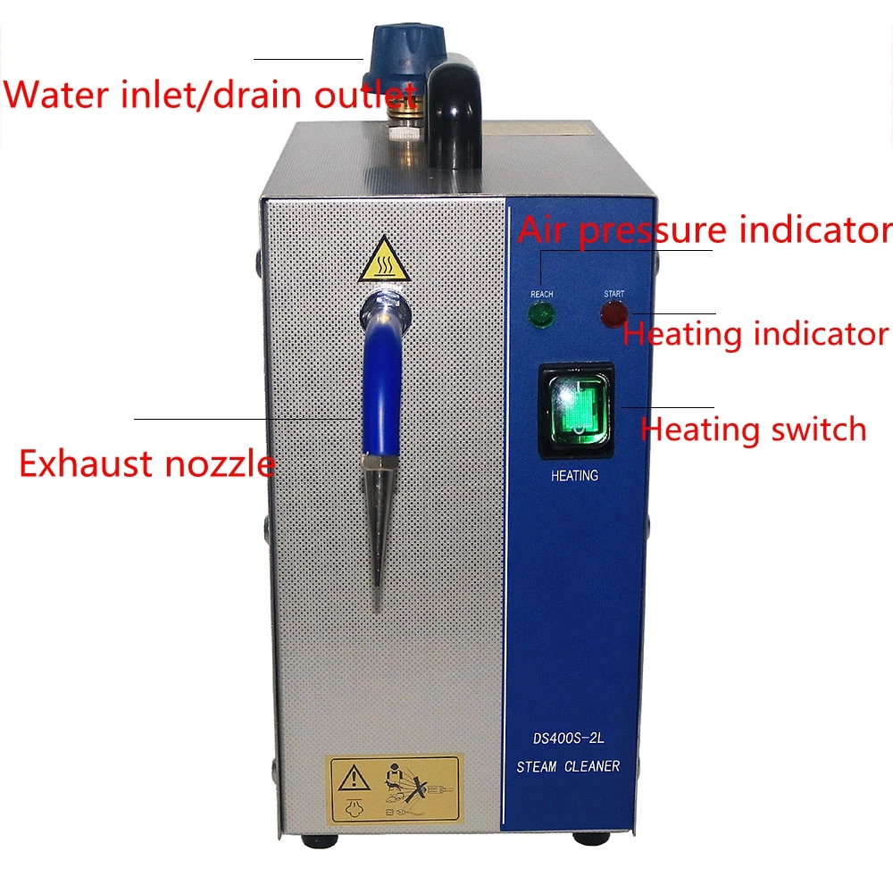 1300W steam jet steamer cleaning machine small steam engine gold-making equipment for jewelry electroplating 2L steam engine