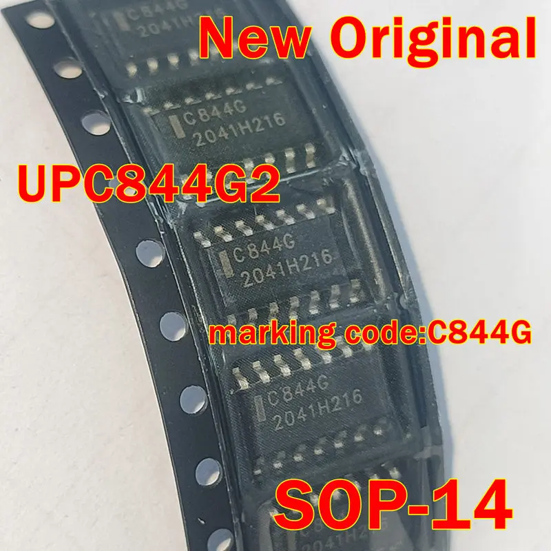 

1pcs to 50pcs UPC844G2-E2 UPC844G2 New Original SOP-14 marking code:C844G Four-way operational amplifier
