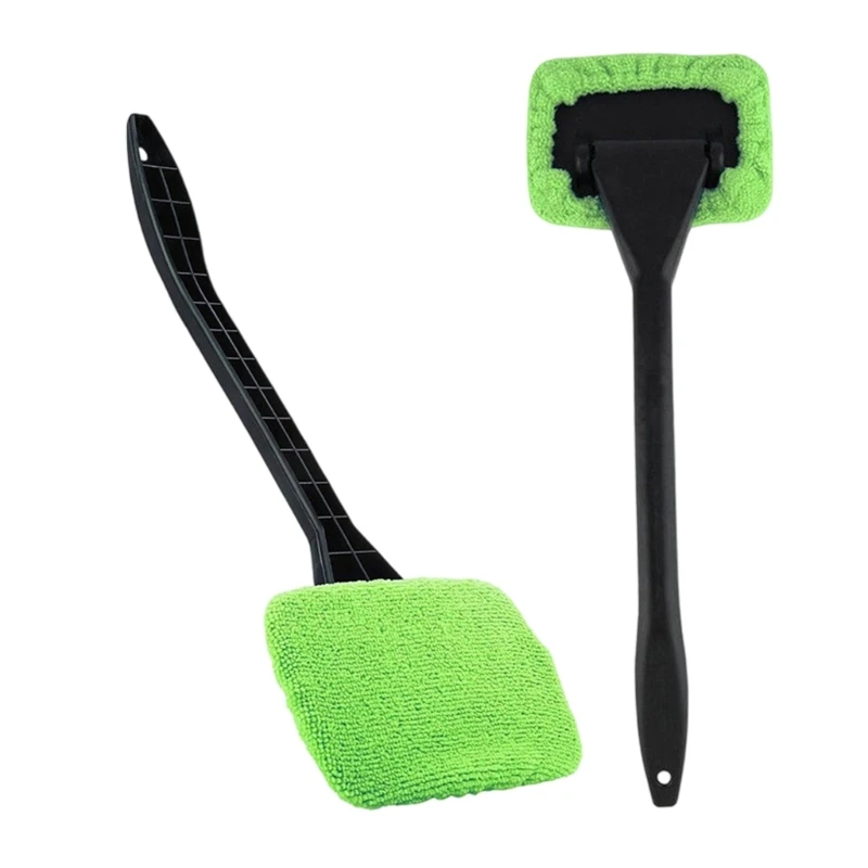 2pc Windshield Scraper and Defogger Tool Multi Adjustable Handle for Front Car Glass Water Removal Fog Erasing - Detail 1