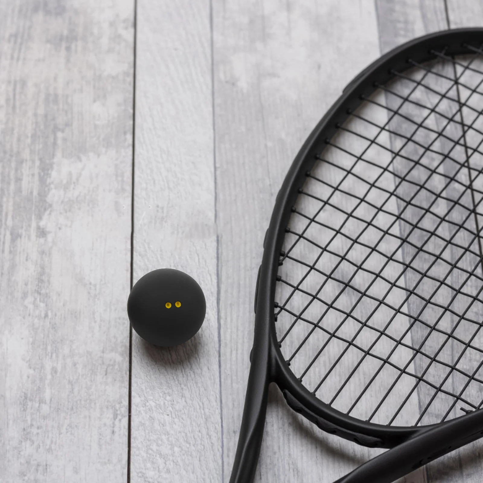 

3Pcs Universal Squash Balls 38-40mm Double Yellow Dot High Elastic Rubber Slow Bounce Competition Training Balls