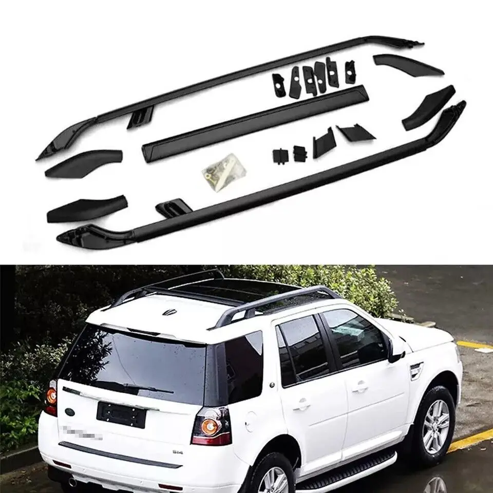 

2PCS Roof Rail Racks Fits For Land Rover Freelander 2 LR2 2008-2015 Cross Bars