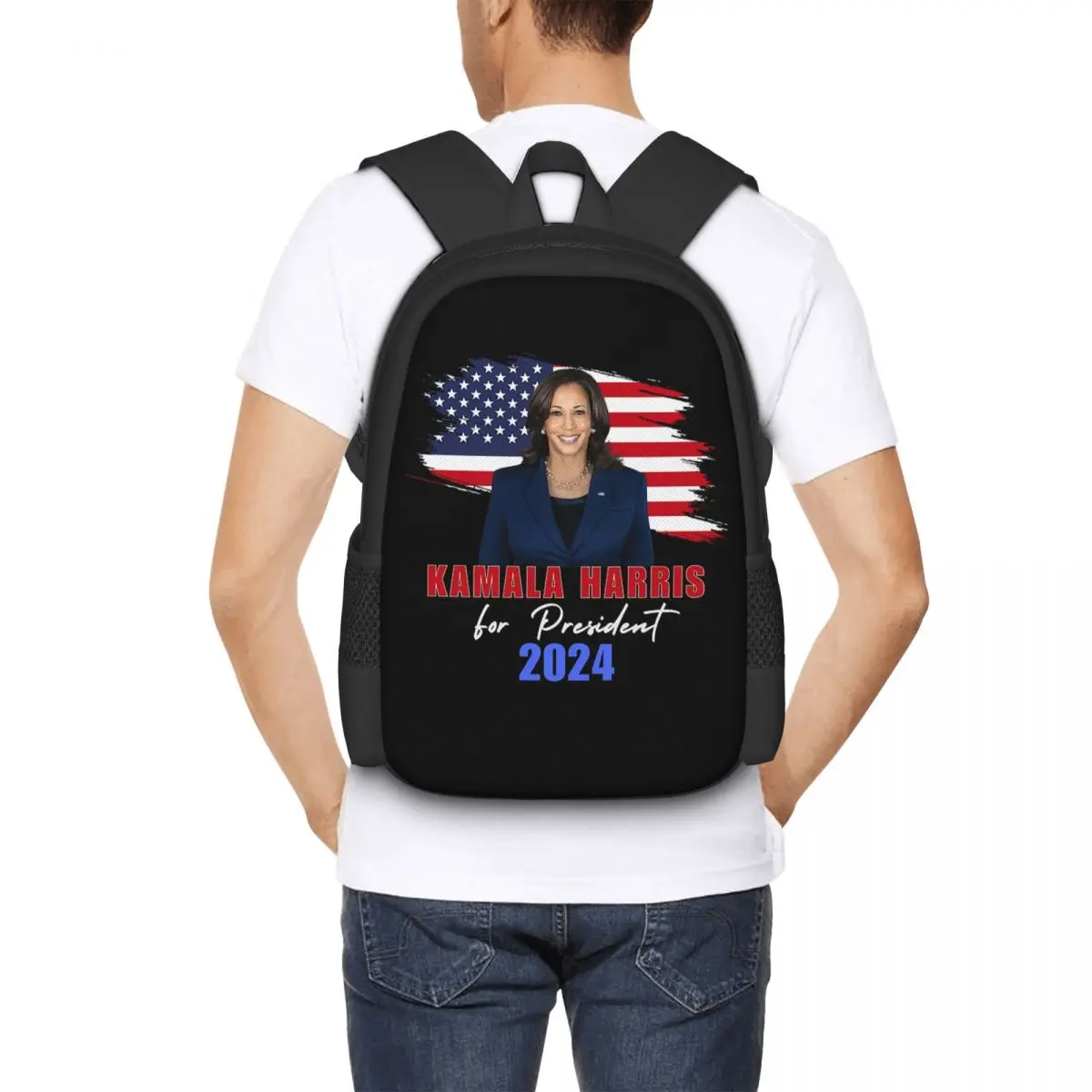 

Рюкзак Kamala Harris For President 2024 для студентов, школьный рюкзак, походный рюкзак для путешествий, модная сумка для книг, сумки через плечо для мужчин и женщин