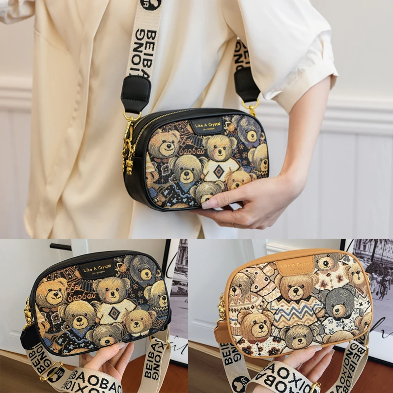 

Сумка через плечо 2025 года, модная женская маленькая квадратная сумка, мини-мобильный кошелек, повседневная сумка из ткани Оксфорд, одноплечий мешок