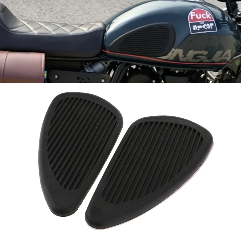 Fuel Tank Traction Side Pads Non-slip Retro Gas Fuel Knee Grip Stickers Pad Protector Sheath Part Classic Vintage Cafe Racer