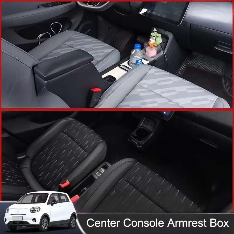 For Leapmotor T03 2024-2025 Car Center Console Armrest Storage Box Insert Organizer Tray Wear Resistant Interior Accessories